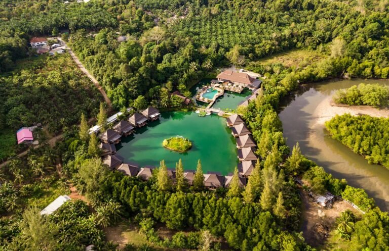 bird s eye view of resort